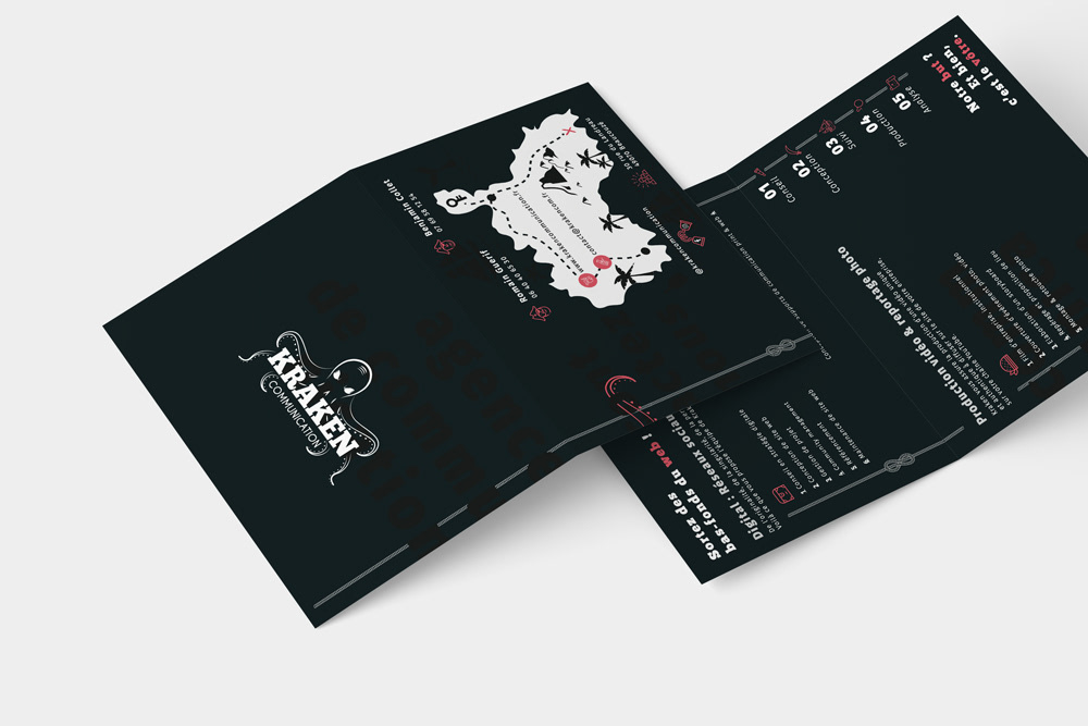 Mise en page de Brochure pour Kraken Communication