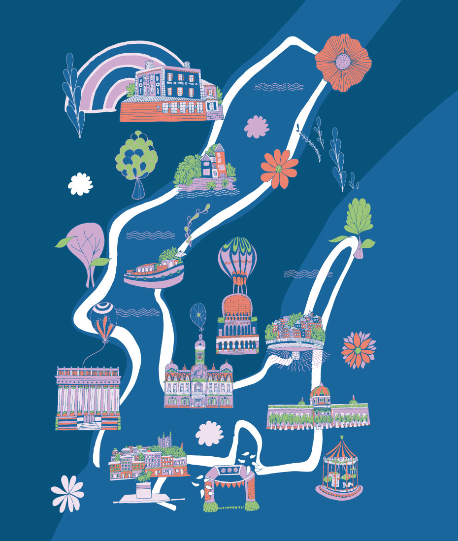 Map Illustration - Lyon